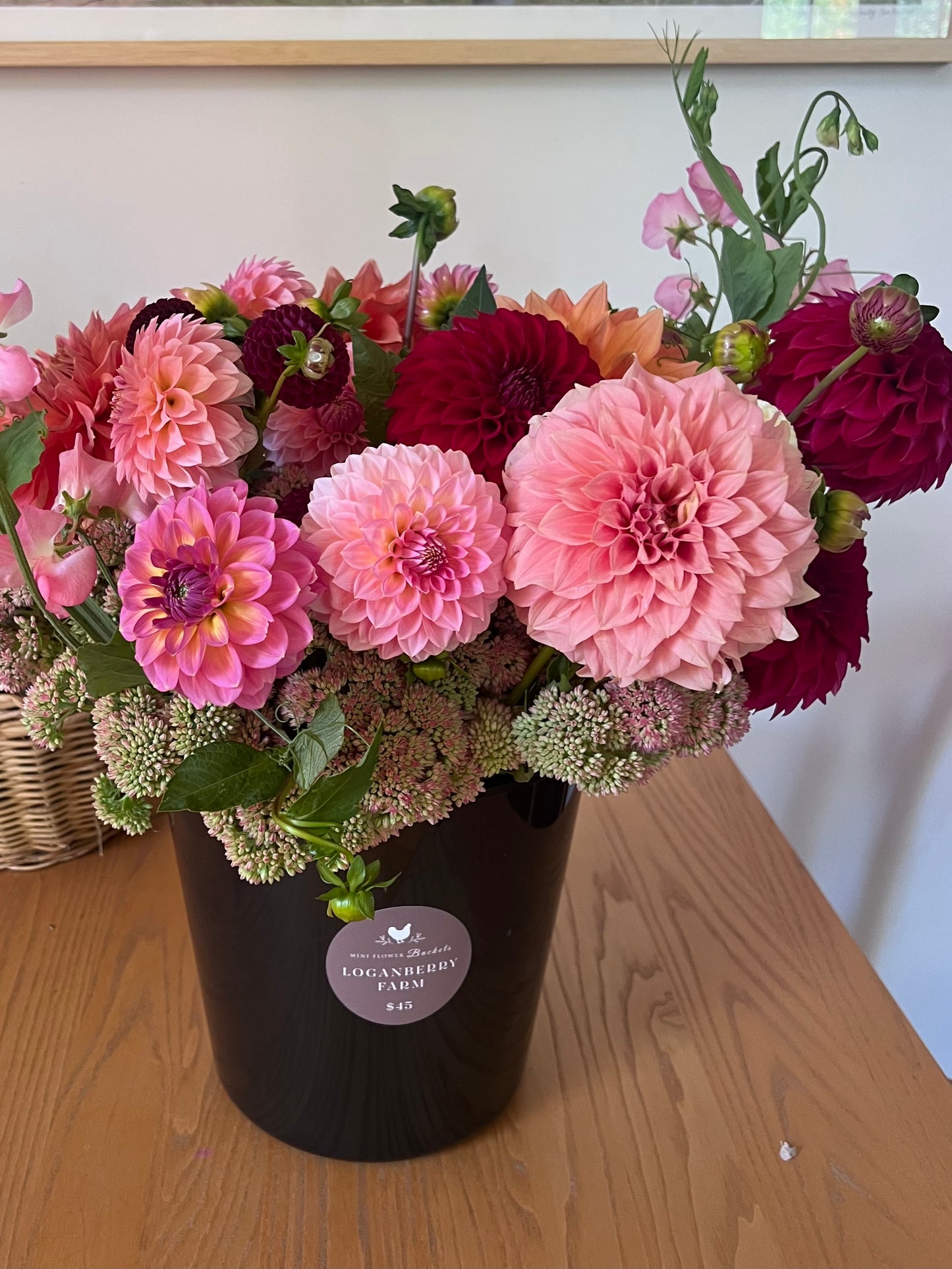 Mini Dahlia Flower Buckets